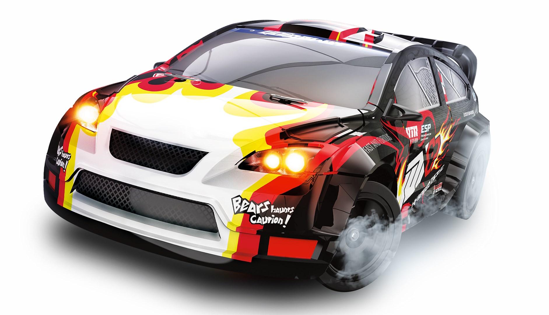 FR16 rally driftbil - fjernstyret 1:16, elektrisk 4WD, RTR billede