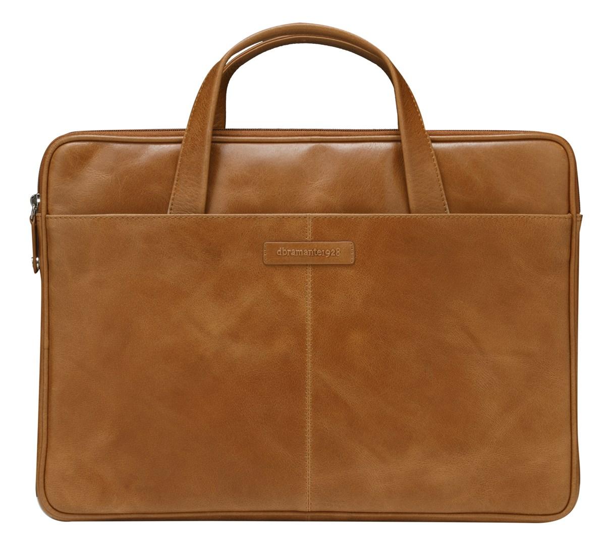 dbramante1928 Silkeborg - 15" computertaske i læder, tan billede