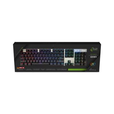 Gaming-tastatur med RGB - MRGS101, mekanisk, USB, QWERTZ (tysk) - sort/sølv billede