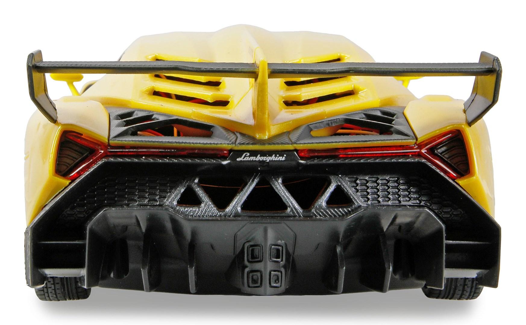 RC driftebil 1:18 med 2,4 GHz - Lamborghini Veneno, gul (Amewi 21115)