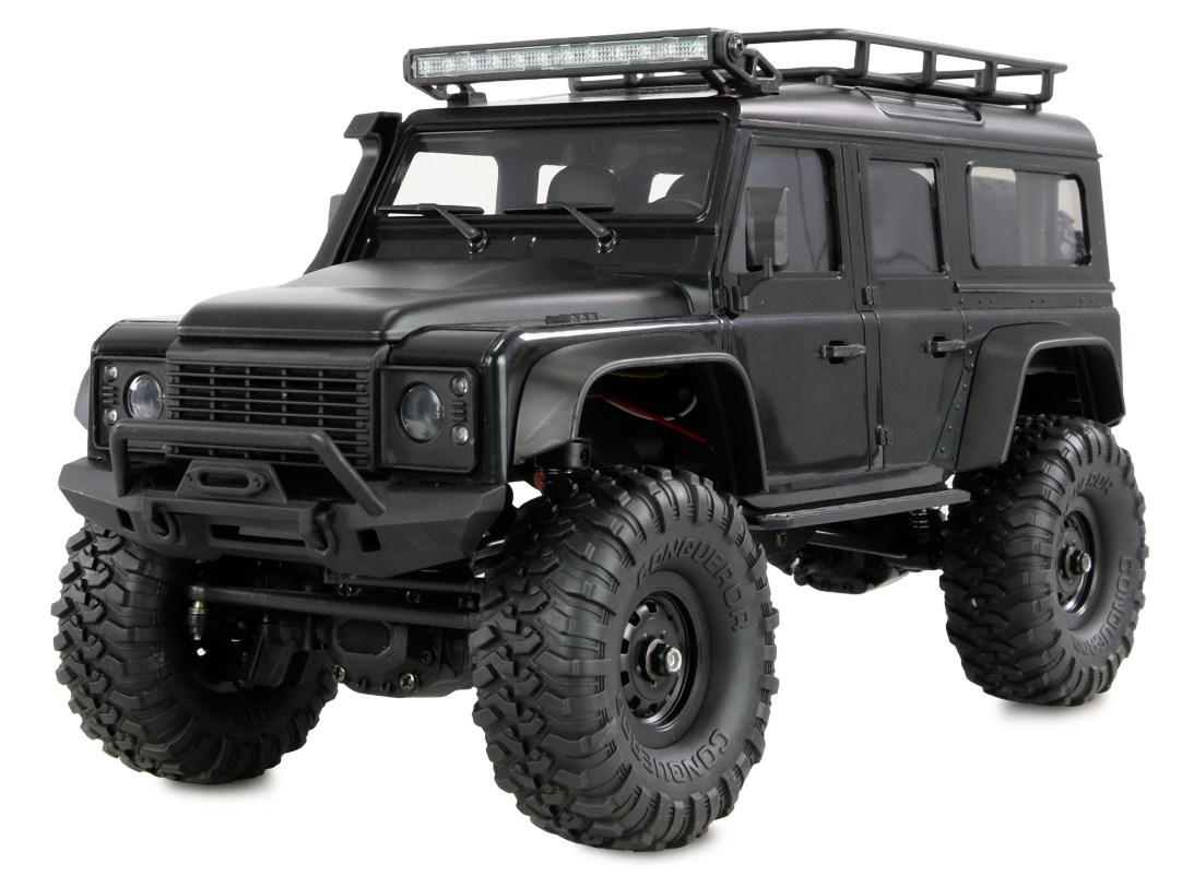 RC crawler 1:16 med 4WD - sort, RTR 2,4 GHz
