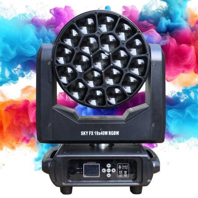 LIGHT4ME SKY FX bevægelig wash-lyseffekt 19×40 W RGBW