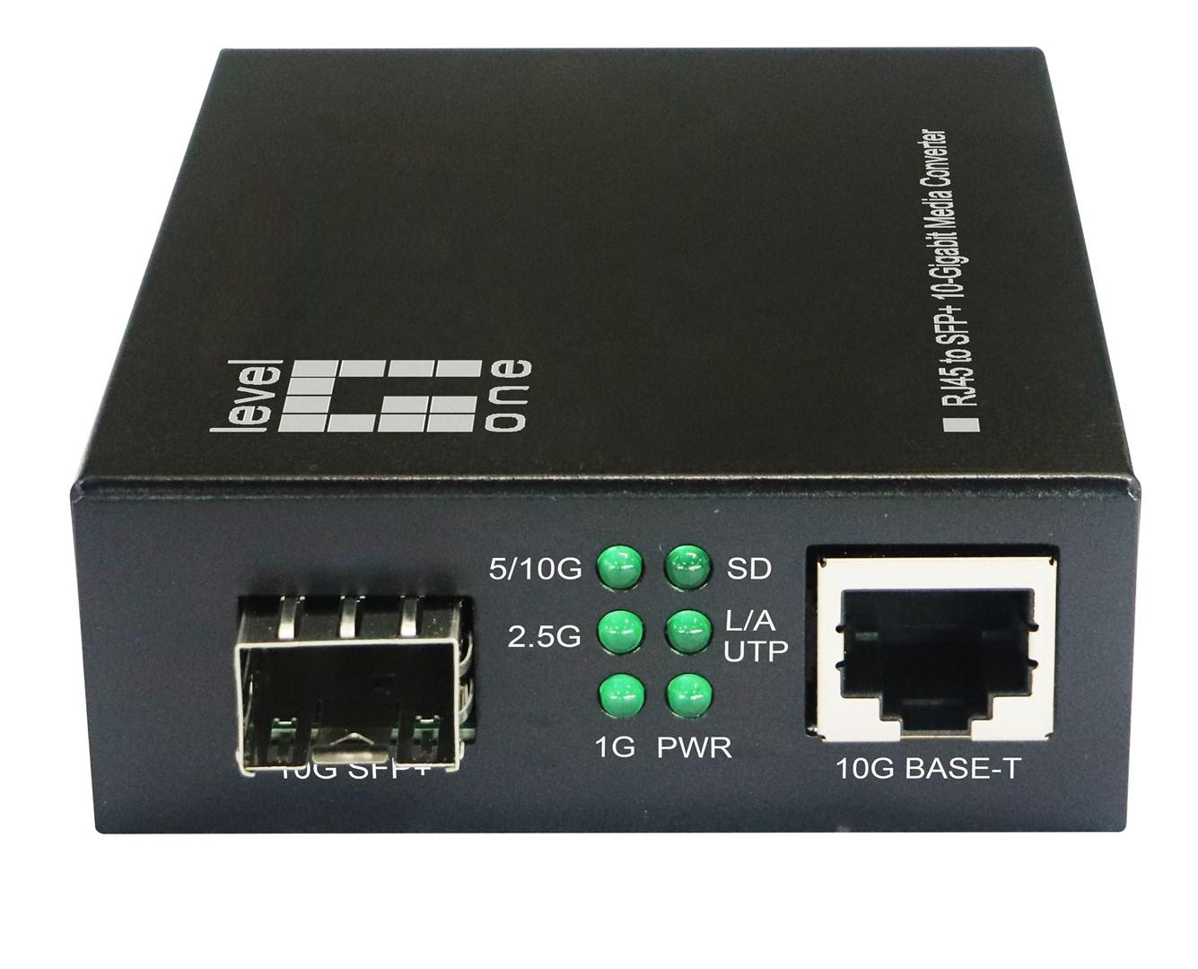 LevelOne RJ45 til SFP+ 10‑Gigabit mediekonverter billede