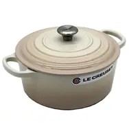 Le Creuset Signature rund gryde 22 cm - Meringue creme