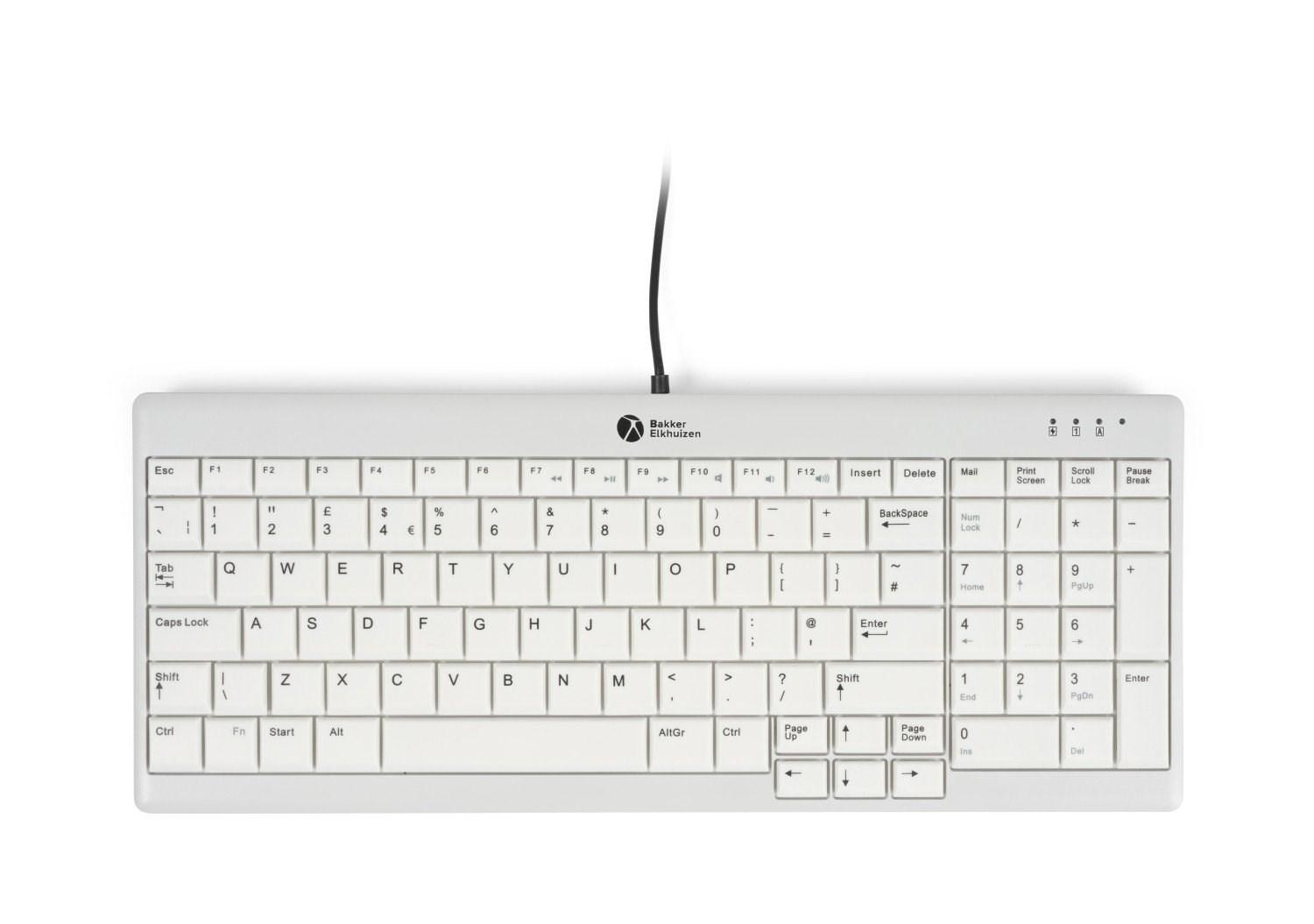 BakkerElkhuizen UltraBoard 960 V2 - kompakt tastatur med numerisk blok, US QWERTY billede