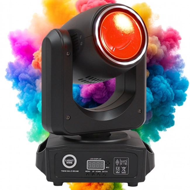Twin Halo Beam - dobbelt bevægelig lyseffekt med LED-ring