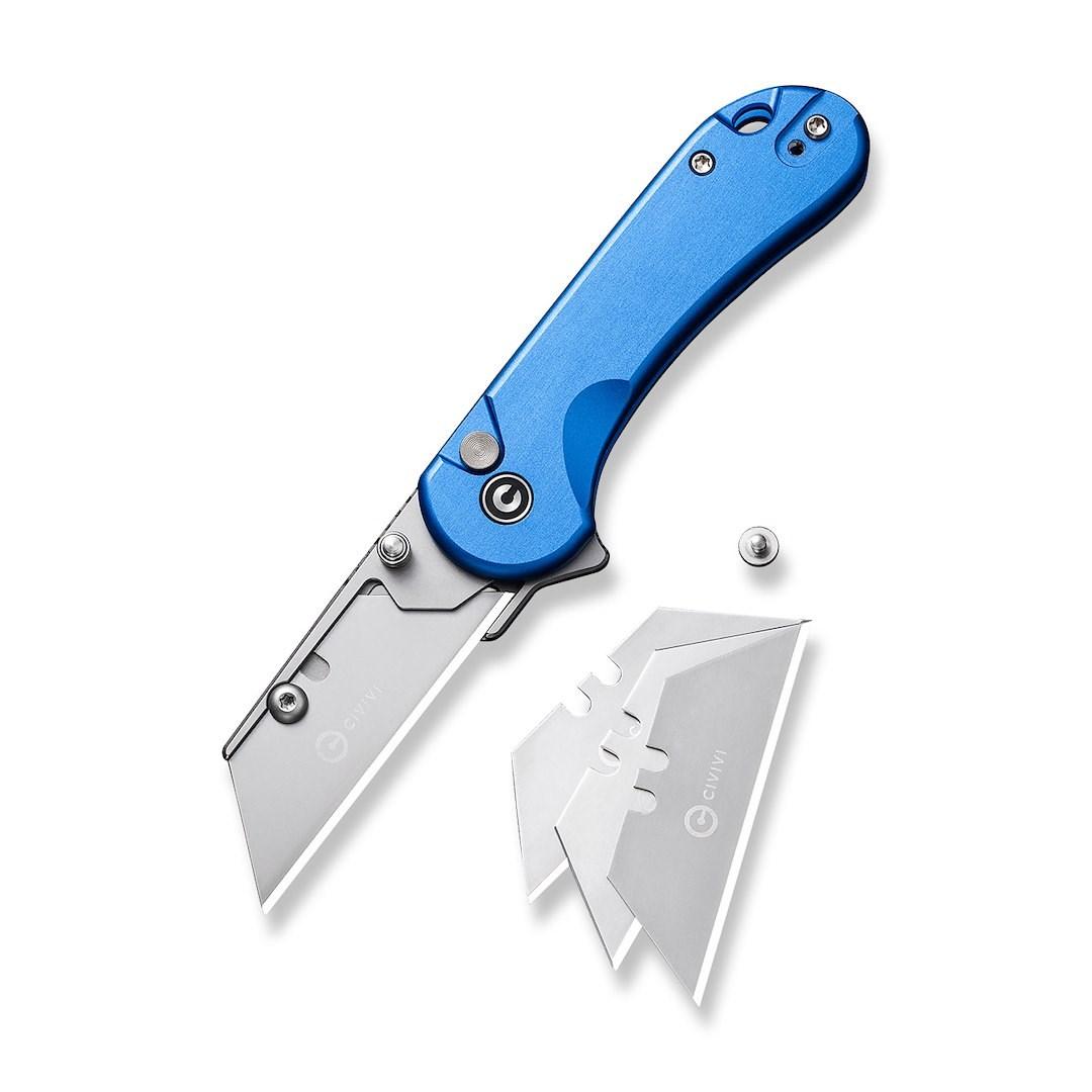 CIVIVI Elementum Utility foldekniv - aluminium, blå