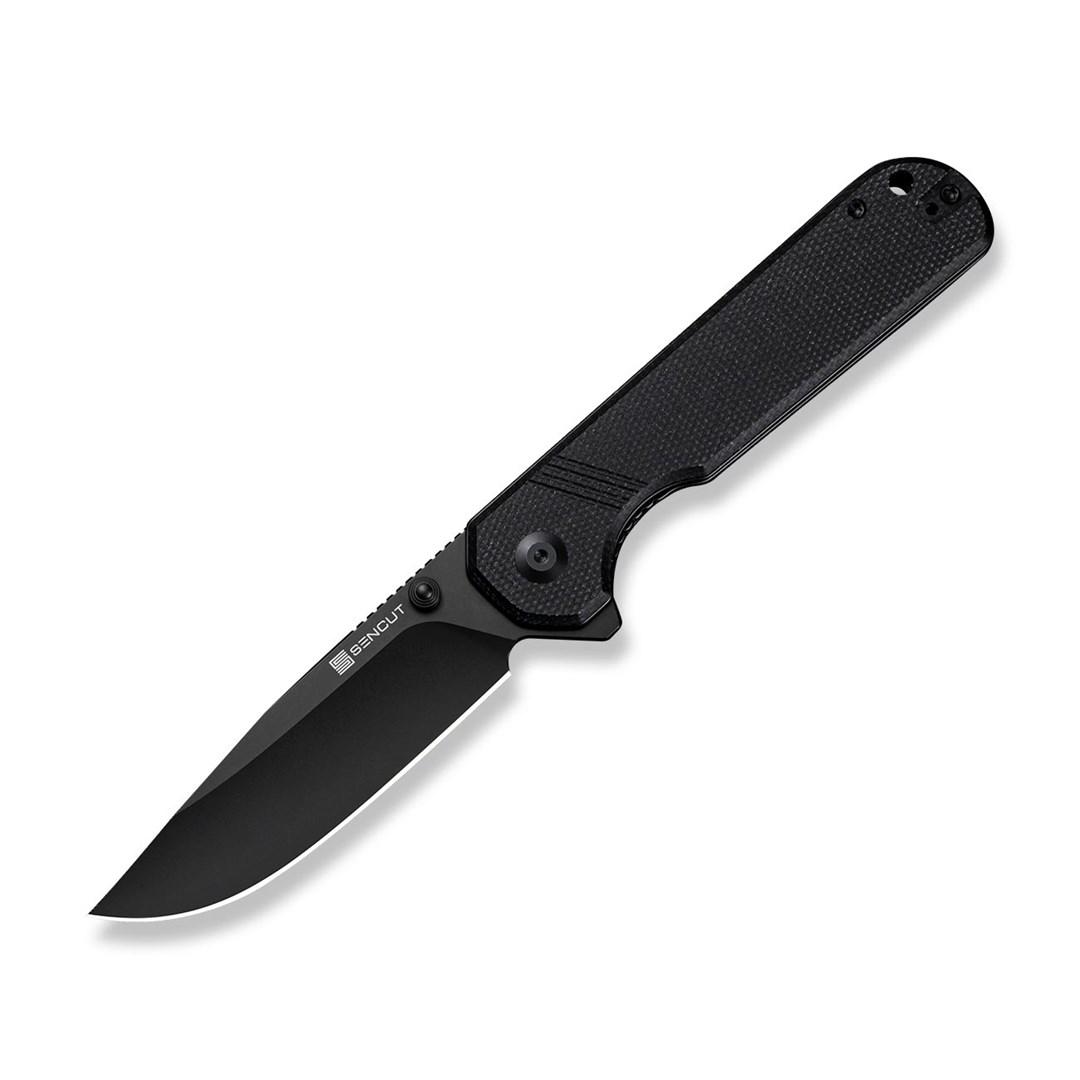 SENCUT Aetheris foldekniv - Micarta, helt sort