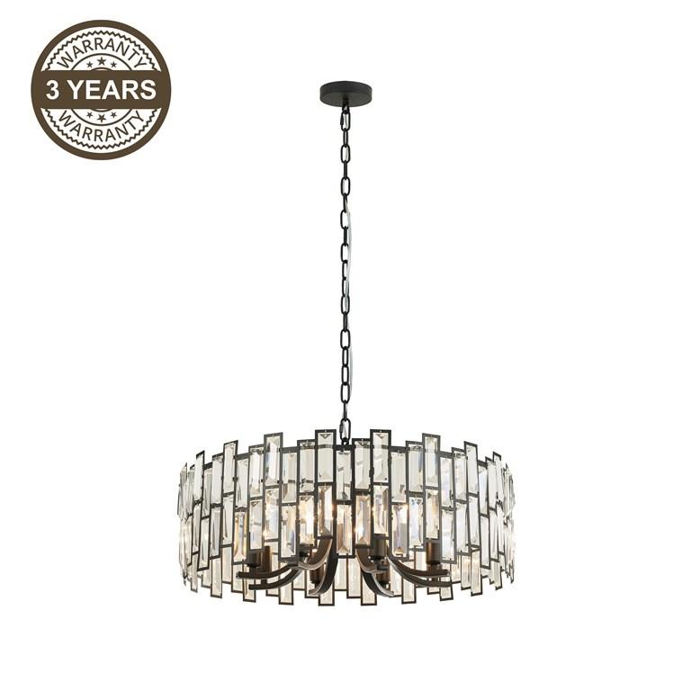 Loftpendel 2200027L - 8 x E14, guld