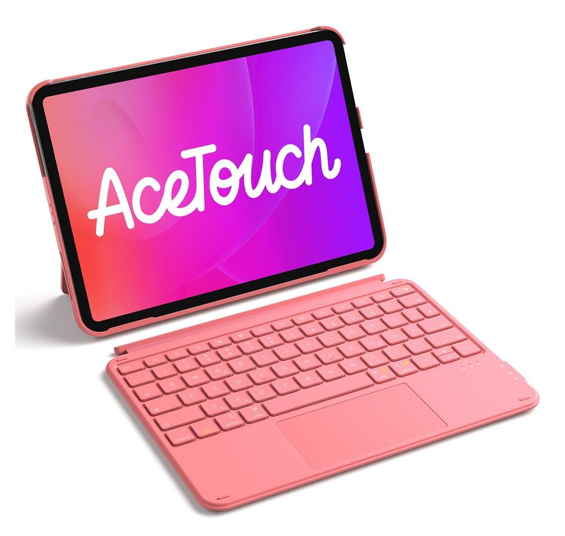 Inateck KB04122 folio-etui med tastatur 11" - rød
