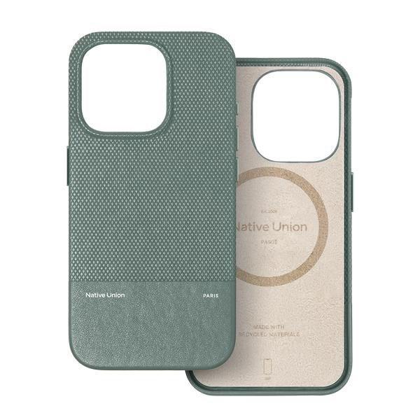 Native Union (RE)Classic etui til iPhone 16 Pro - kompatibel med MagSafe, skifergrøn