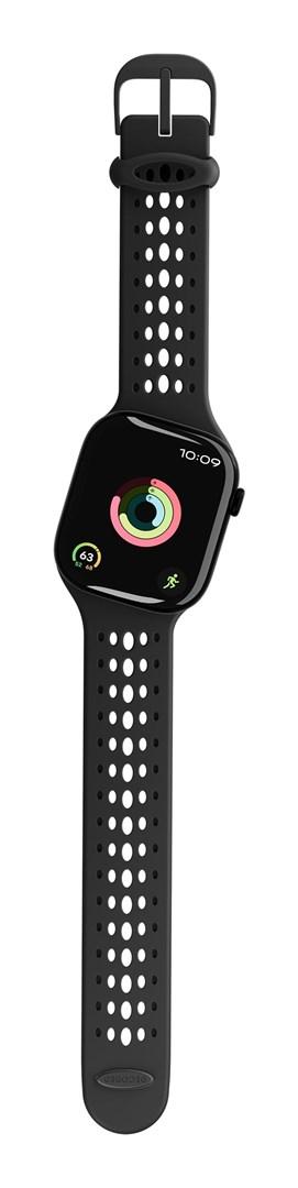 Decoded Ares O rem til Apple Watch - sort silikone