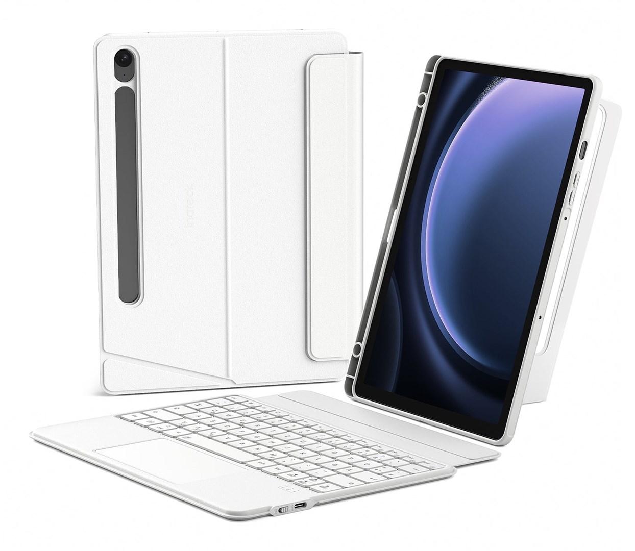 Folio-tastaturetui til Samsung 11" - Inateck N0064, hvid