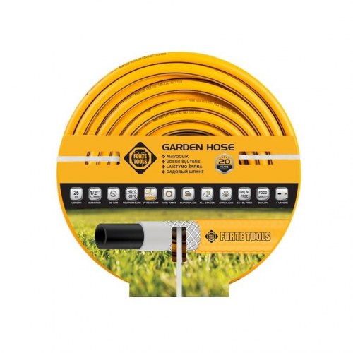 Haveslange 1/2" 25 m - gul, 4 lag