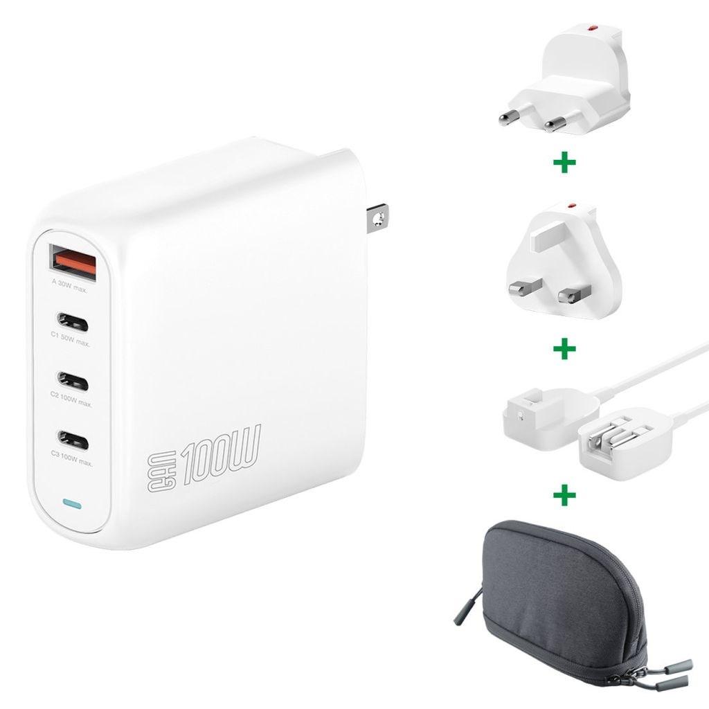 4smarts GaN Flex Pro rejseoplader 100 W - 4x USB billede