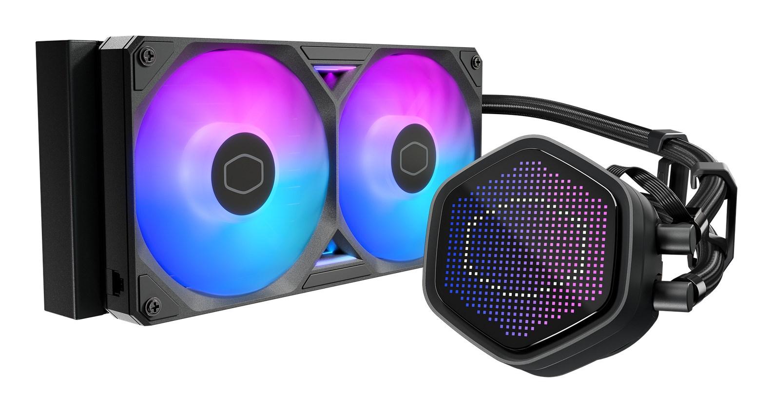Cooler Master MasterLiquid Atmos II 240 Pixel LED - sort 240 mm CPU-vandkøler med 2x 120 mm blæsere billede