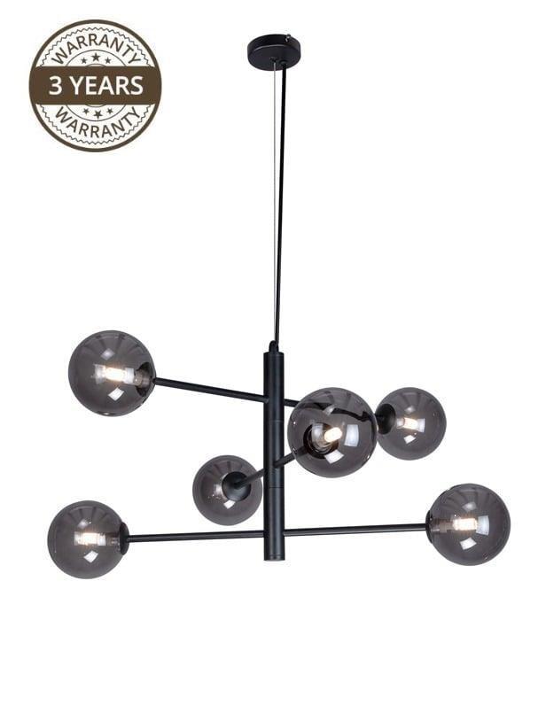 Loftlampe pendel Bolero H1333-6-SM - 6x9 W G9