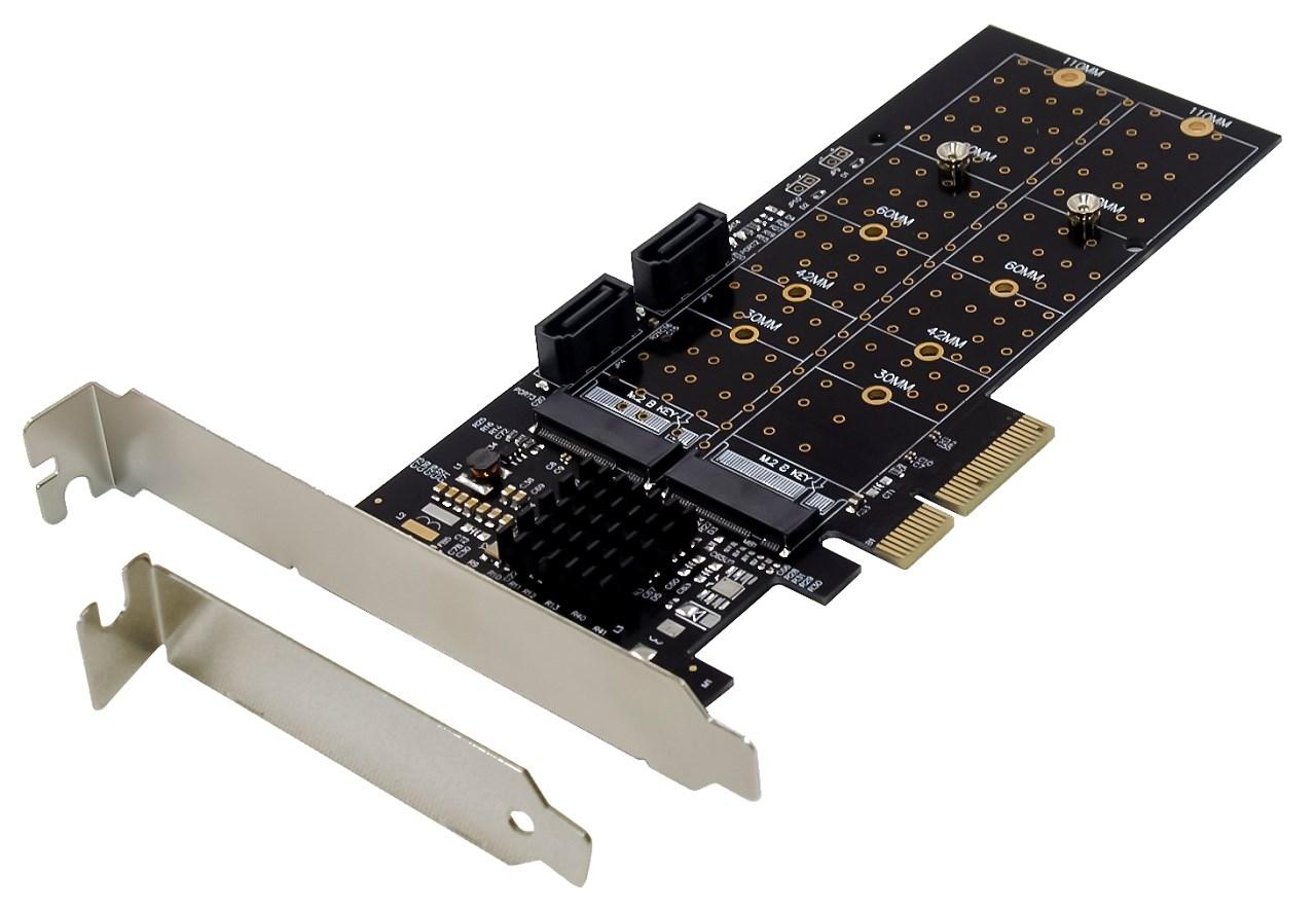 Dawicontrol DC-644E RAID controller - PCI Express x4 2.0, 6 Gbit/s