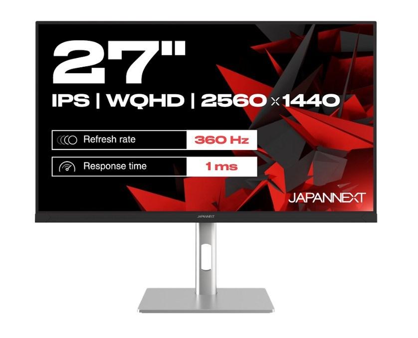 JAPANNEXT JN-I270WQHD300F-HSP 27" gaming-skærm - WQHD, IPS, 300 Hz, grå