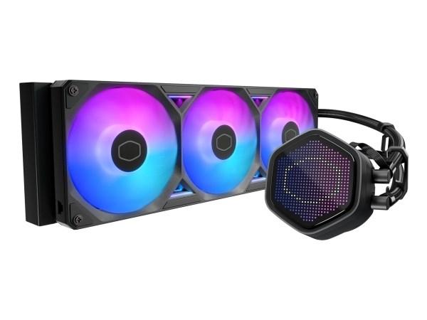 Cooler Master MasterLiquid 360 Atmos II Pixel LCD - AIO vandkøling med 3 ARGB blæsere billede
