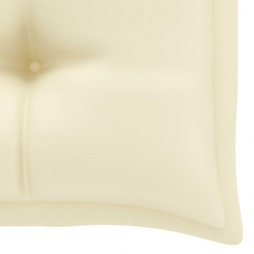 2-personers gyngesofa med palmeblade og hynde 202 cm bambus