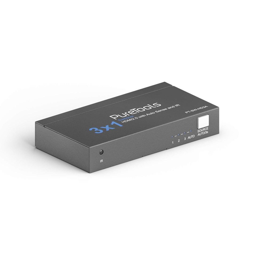 HDMI 3x1 switch - 4K UHD vælger med autoskift billede