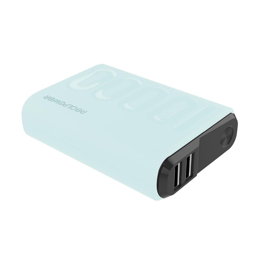 RealPower B-10000PD+ Nutopia powerbank 10.000 mAh - Blå