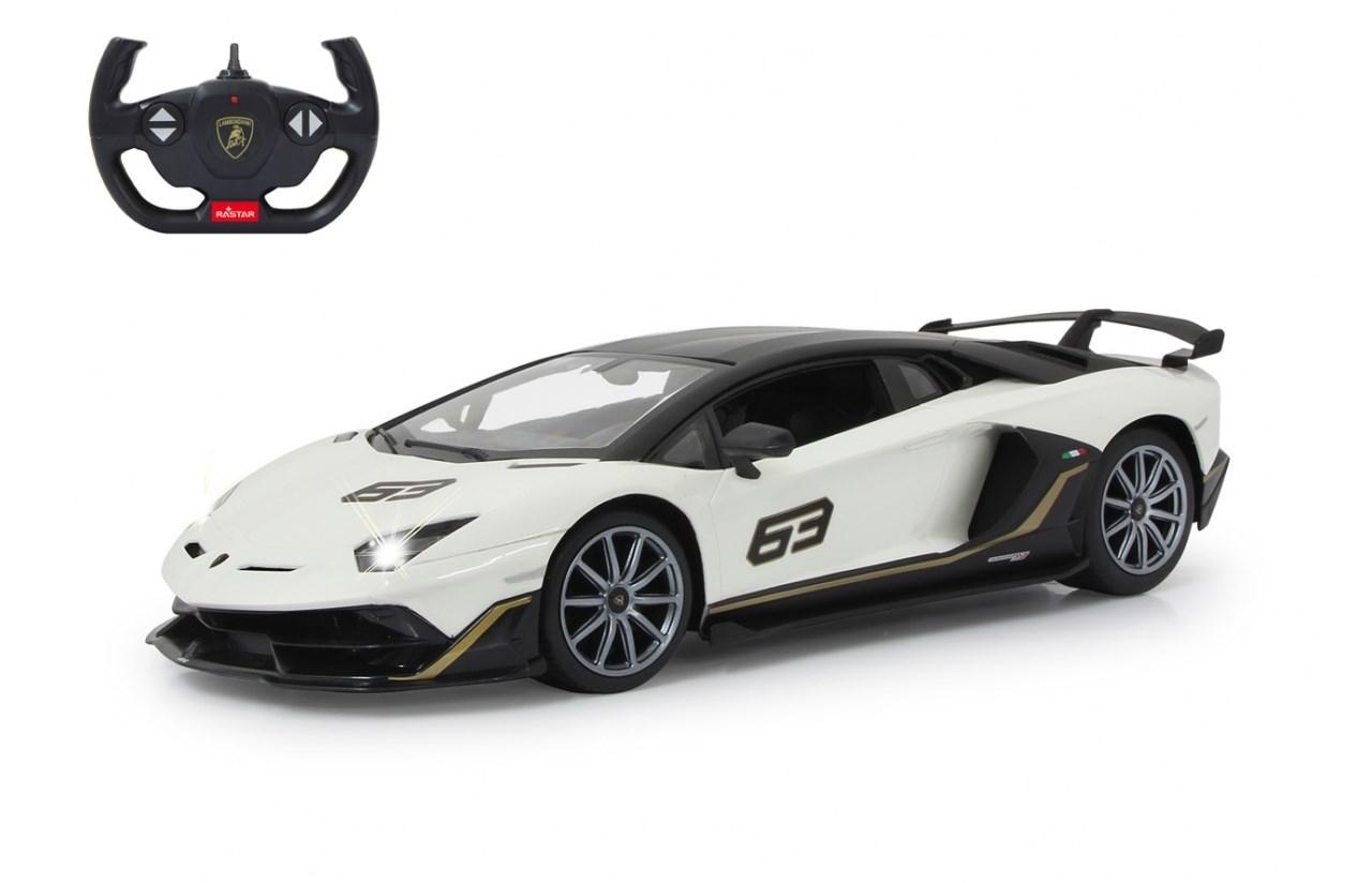 Lamborghini Aventador SVJ fjernstyret sportsbil 1:16 - hvid (2,4 GHz)