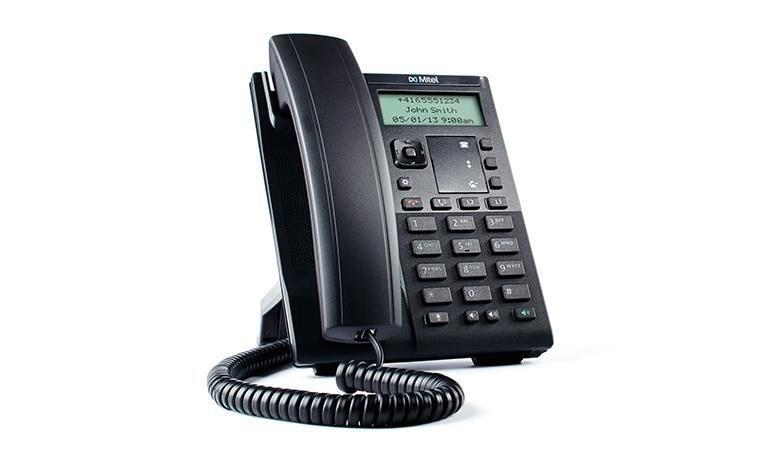 Mitel 6863 IP-telefon - sort, 2 linjer