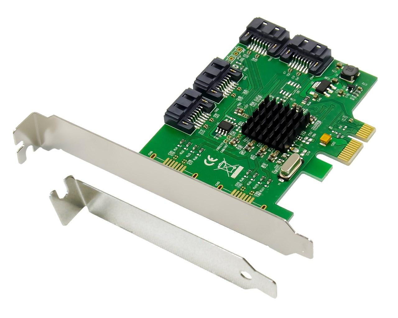 Dawicontrol DC-614E - RAID controller PCIe 2.0, 6 Gbit/s, 4x SATA billede