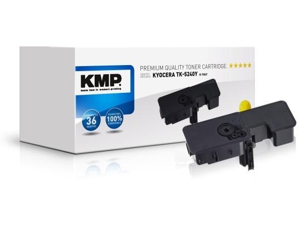 Toner til Kyocera TK-5240Y - gul, 3.000 sider, remanufactured (KMP K-T84Y)