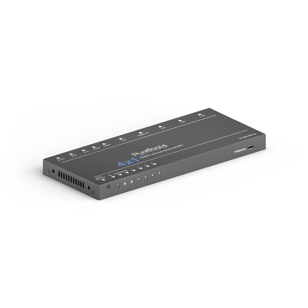 PureTools PT-SW-HD41E - 4x1 HDMI switch, 4K UHD 60 Hz