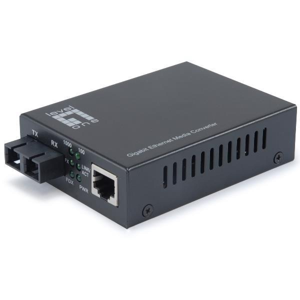 LevelOne GVT-2001 gigabit mediekonverter 1000T til 1000SX SC - 550 m billede