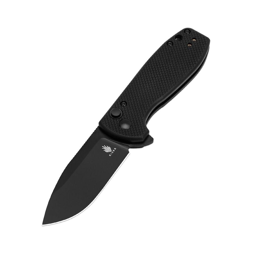 Kizer Amicus foldekniv - G10, 9Cr18MoV, sort