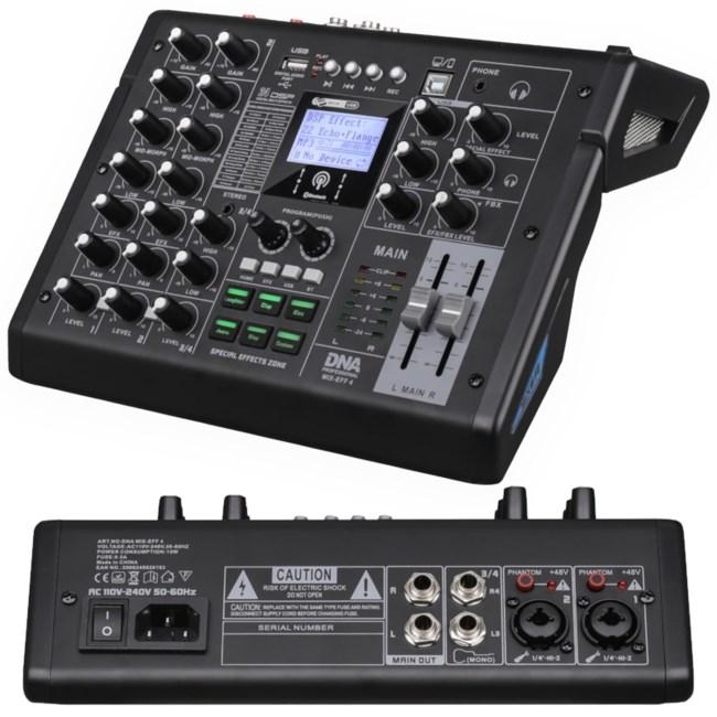DNA MIX-EFF 4 - analog mixerpult med 4 kanaler
