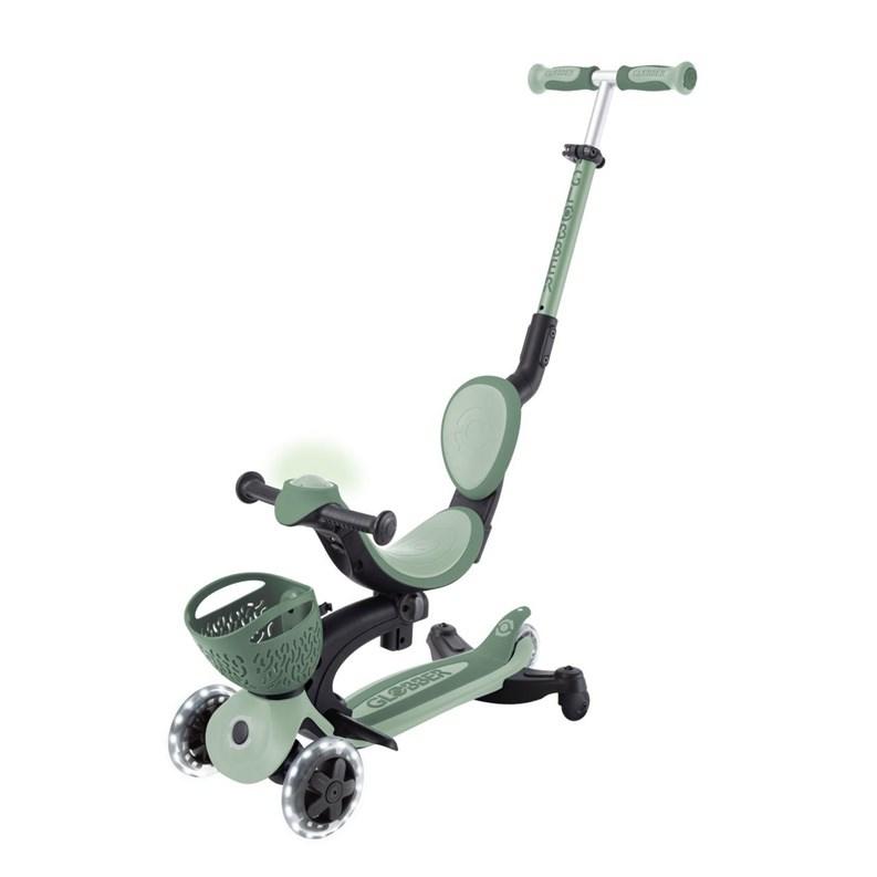 GLOBBER paspirtukas Go Up Baby Lights 360, 3in1, pastelinis žalias, 844-104