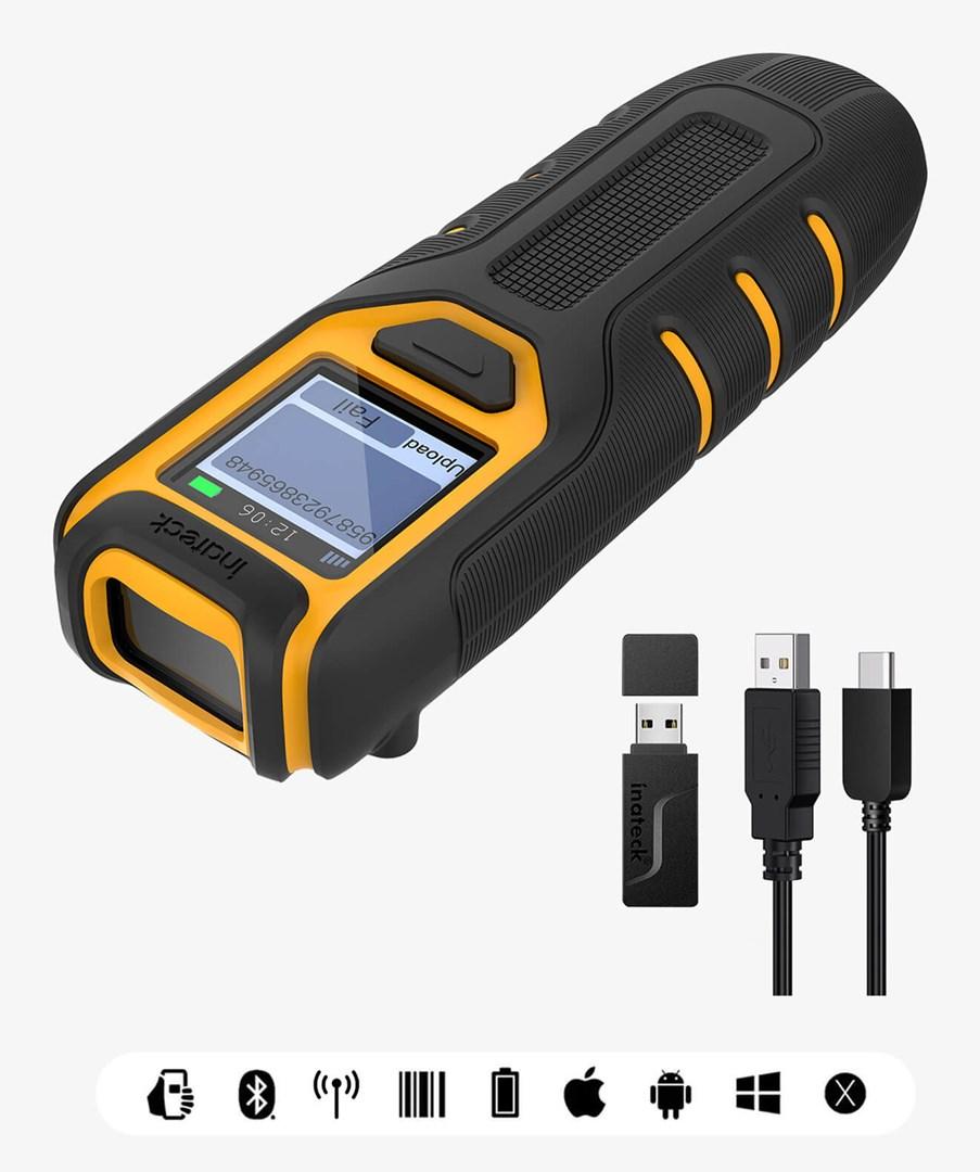 Inateck BCST-47 - pen-stregkodescanner med display, multifarvet billede