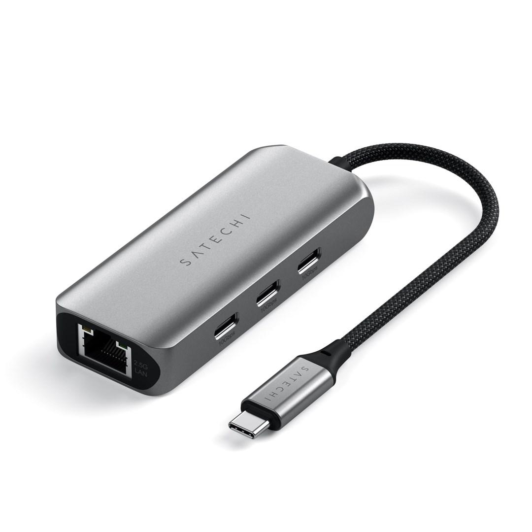Satechi 4-i-1 USB-C hub - kompakt multiport adapter billede