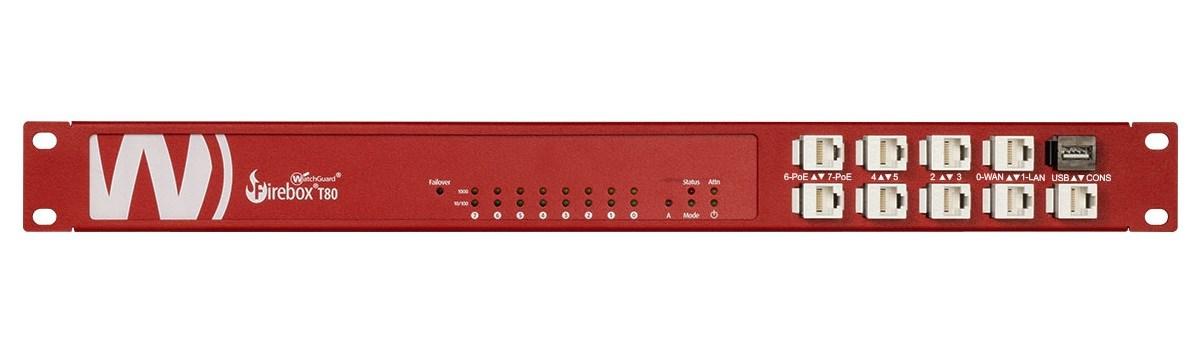 Rackmount kit til WatchGuard Firebox T80 - 1U, rød billede