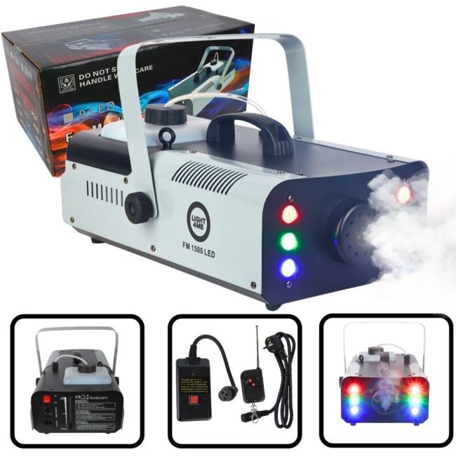 FM 1500 LED røgmaskine med RGB-lys - Light4Me