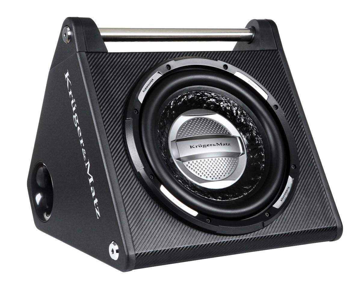 Krüger & Matz 12" bil-subwoofer i kabinet med forstærker - KMI300X