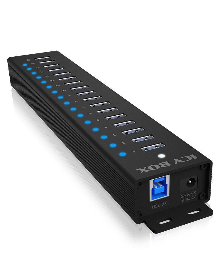 ICY BOX 17-port USB-hub - USB 3.2 Gen (ekstern) billede