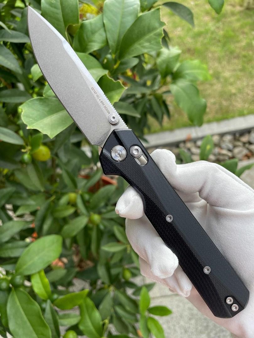 Foldekniv - KNIVESPL The First, sort G10, 14C28N