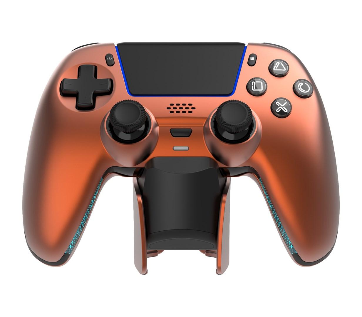 Gaming controller til PC/PS5/Android/iOS - orange/kobber, Bluetooth/USB (GAM-199) billede