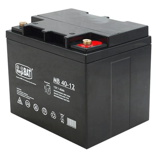 MegaBat MB 40-12 - 12 V 40 Ah AGM blybatteri (VRLA) til UPS