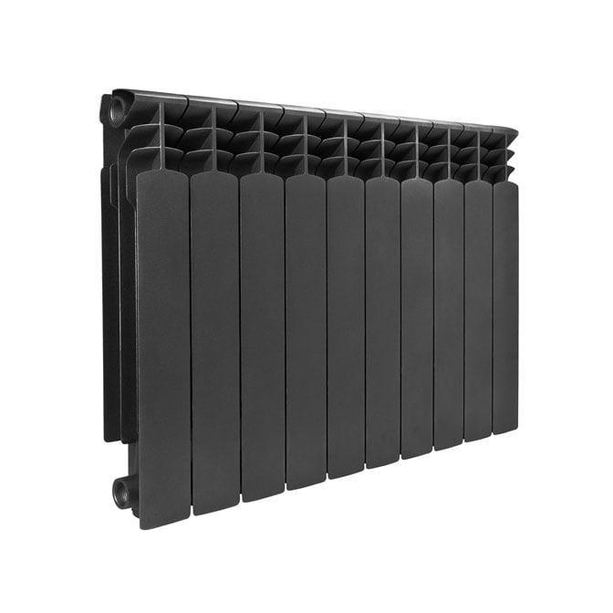 Aluminiumsradiator G500F - antracit, 10 sektioner