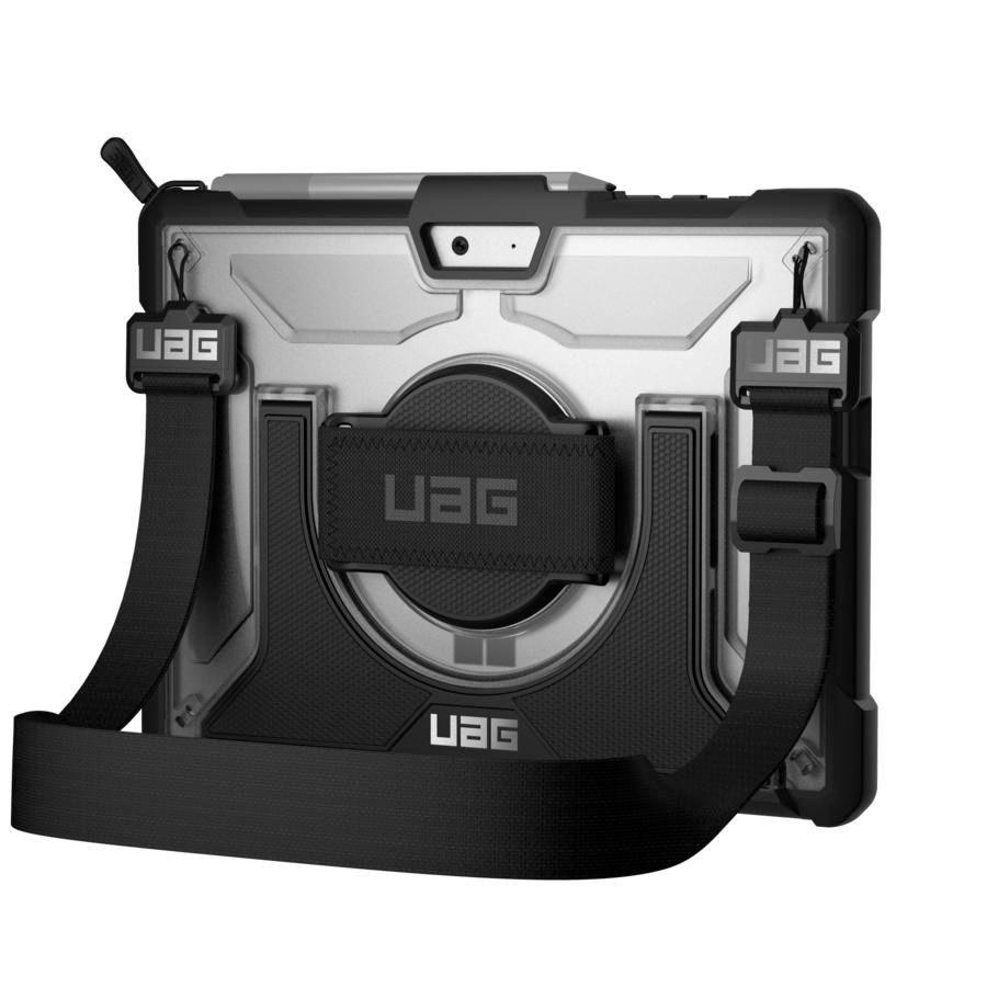 UAG Plasma beskyttelsescover med stander og hånd-/skulderrem til Microsoft Surface Go 1/2/3/4 - Ice billede