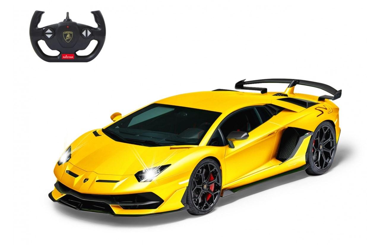 Lamborghini Aventador SVJ fjernstyret bil 1:14 - gul (2,4 GHz)