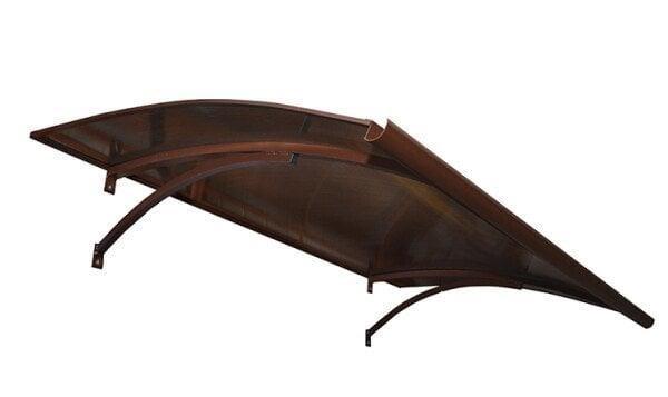 Dørskærm i polykarbonat 6 mm - 160 × 100 × 25 cm