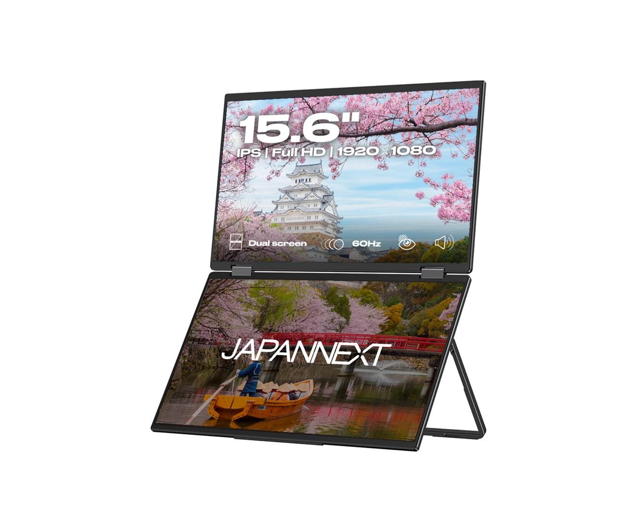 JAPANNEXT JN-DMD-IPS156F 15,6" Full HD IPS bærbar skærm - sort